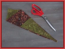 ??SALE?? Scherentasche Scherenetui Scherenorganizer Hülle grün braun