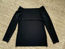 Taifun Schulterfreies Oberteil Top Shirt Bluse Gr. L schwarz