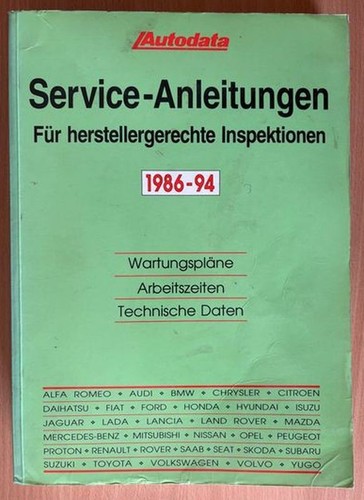 Autodata service anleitungen - service,