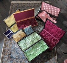 Konvolut 8 Besteckkästen/