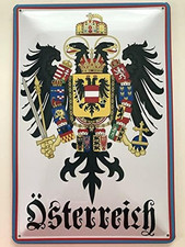 Metall Schild 20x30cm Österreich Wappen Adler Blechschild
