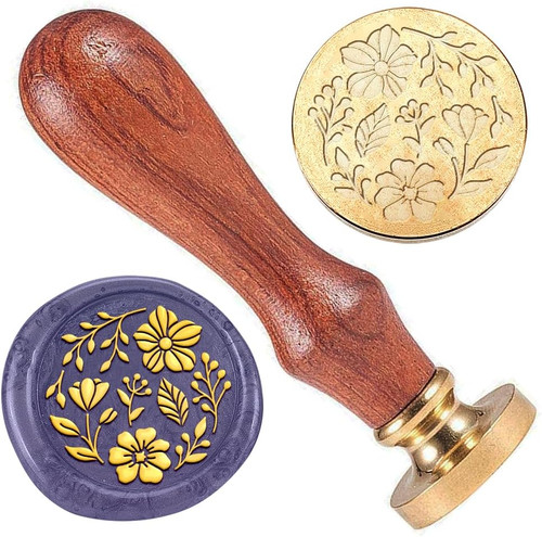 Blumenwachs siegelstempel - blumenwachs,