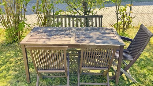 Gartenmöbel set aus holz - aus,