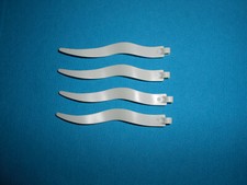 Playmobil 4670 5825 Ritter Kreuzritter 4 x Fahnen Flaggen schmal weiß Konvolut