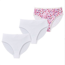 3 Stück Damen Slip weiß