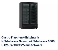 Gastro GETRÄNKE-KÜHLSCHRANK Gastro 1000L-Abschließbar-w.NEU+LED Beleuchtung 
