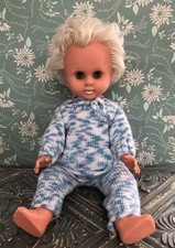 Puppe DDR weiße Haare ca. 48