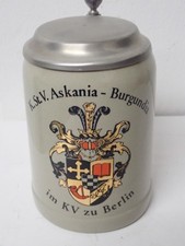 Studentenkrug mit zinndeckel - studentenkrug,