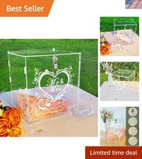 Neuestes Design Acryl Hochzeitsbox Briefbox Hochzeit Geschenkkarten Box, Groß...