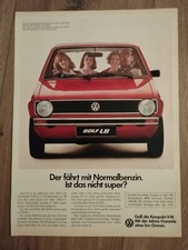 ORIGINAL REKLAME WERBUNG 1985  VW Volkswagen  - Golf