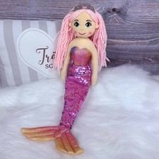 Meerjungfrau Stoffpuppe mit