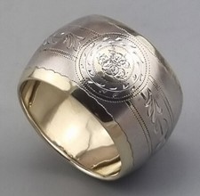 Antiker Serviettenring 800er Silber Monogramm EH Deutschland um 1900 (AP)