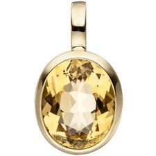 Citrin Kettenanhänger 585