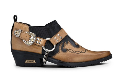 Herren leder cowboy schuhe - leder,