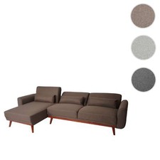 Sofa HWC-J20, Couch Ecksofa, L-Form 3-Sitzer Liegefläche Schlaffunktion