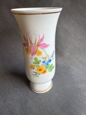 Meissen Porzellan Vase Handbemalt mit fleuralem Blumenmuster
