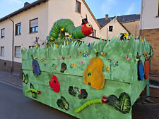 Motiv für Faschingswagen, Kleine Raupe Nimmersatt + Zubehör