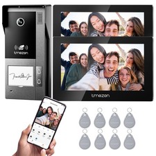 2-Draht WLAN Video Türsprechanlage fur 2 Familien Sprechanlage 7'' Touch Monitor
