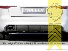 Rieger Heckansatz Heckspoiler Diffusor für Audi A6 4F Limousine Avant Facelift n
