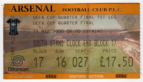 Ticket arsenal london - ec,