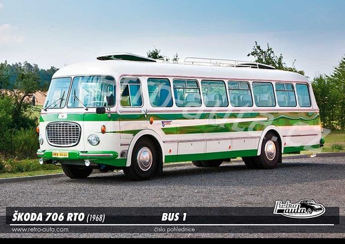 Postkarte bus škoda - 01,