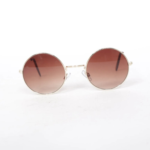 Sonnenbrille rund gold - sonnenbrille,, rund,