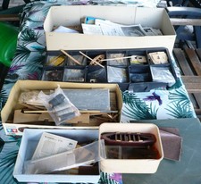 Konvolut - Bauteile für Holzschiffe / Segelschiffe Metallzubehör usw...