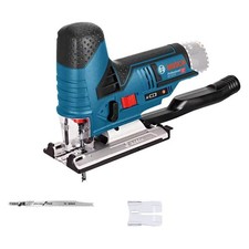 Bosch Professional GST 12V-70 Akku-Stichsäge Solo Absaug-Set Gleitschuh Spanreiß