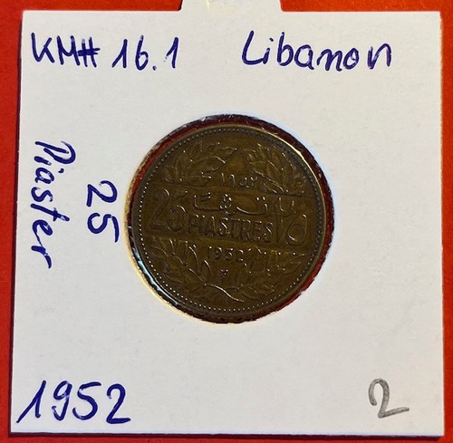 Libanon piaster 1952 16 - 25,