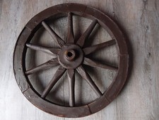 altes Wagenrad Holzrad  mit Eisenring 35cm Garten Deko