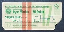 TICKET Bundesliga 1975/76 Bayern München - VfL Bochum # 06