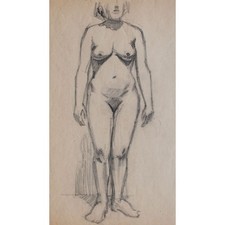 Frauenakt stehend Akt Studie