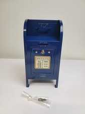 Vintage Blue Metal Mailbox