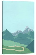 Leinwandbild Radfahren in den