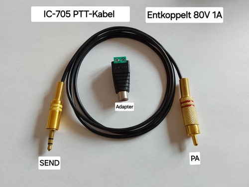 Icom 705 ptt - icom, ptt-kabel