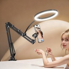 Overhead Handyhalterung Ringlicht Webcam Stativ Kamerahalterung Flexiblem Arm
