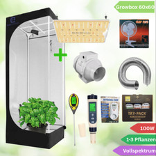 Growbox Komplettset 60x60x160cm Spider Farmer LED Lüfter Zelt Indoor Grow
