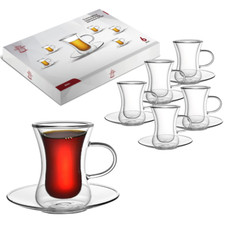 Doppelwandige Thermogläser 6x
