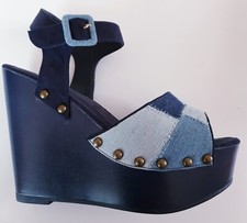 Platou Sandalen Jeans Sandalen