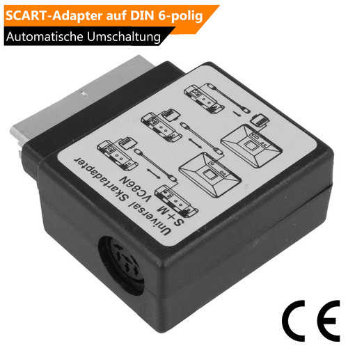 Scart adapter auf din - auf,