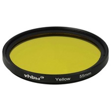Universal Farbfilter für Kamera Objektive mit 55mm Filtergewinde - Gelb