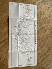 Berlin Sächsische Eisenbahn Plakat Poster Reprint Karte 77x35cm