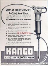 WW2 KANGO Elektrohammer "für Kriegsarbeit" Werbung, Kleindruck 1944 : 666/18