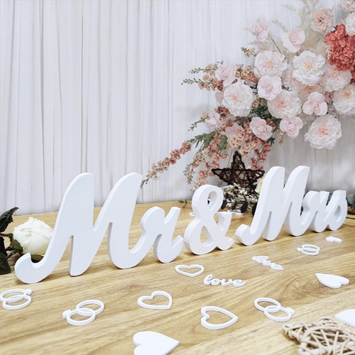 Hochzeit tischdeko mrs - mr, &