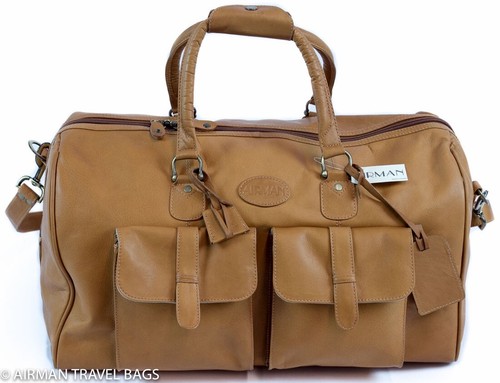 Weekender leder reisetasche - weekender,