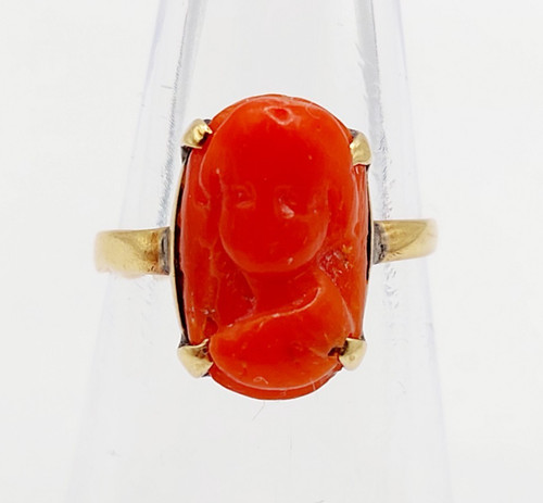 Antiker ring 18k roségold - antiker,