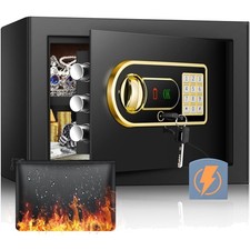 Feuerfester Wandtresor 25L Stahl  Diebstahlsicherung Schmuck