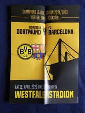 Spielplakat Poster BVB Borussia Dortmund vs FC Barcelona 2024/25 UEFA CL