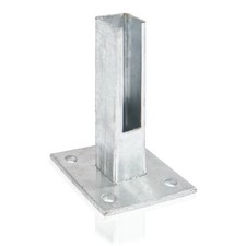 Pfostenschuh für Pfosten, Gabionen-Befestigung, feuerverzinkt