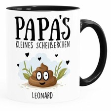 Tasse personalisiert Papa's kleine Scheißerchen bis zu 4 anpassbare Namen